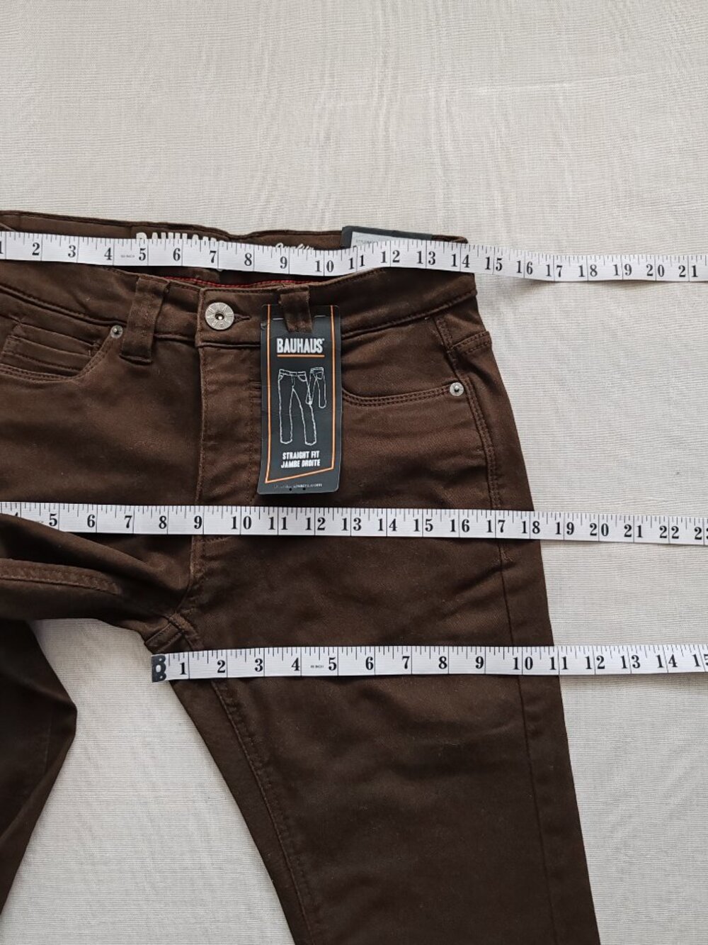 Bauhaus Denimworks BH-3035-SKT Men's Straight Fit Pants - Brown - 28x33 - Picture 8 of 15